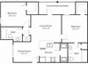 pines 2x2 955 sf floor plan pines 2x2 955 sf floor plan at Chenal Pointe at the Divide, Little Rock, Arkansas